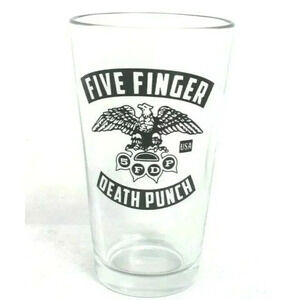 New 5fdp Five finger Death Punch Prototype Eagle Advertising Beer Tumbler Glass